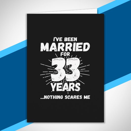 33年目の結婚 夫婦のユーモアあふれる33周年記念 カード