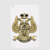 33度フリーメーソン ゴルフタオル (正面)