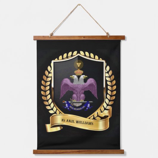 33度メイスンぶら下がったのタペストリー 吊り下げ型タペストリー (正面)