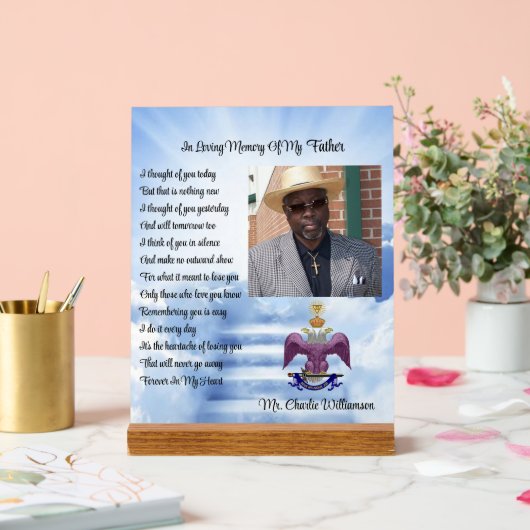 33度メイスン記念写真 アクリルサイン (ウェディング)