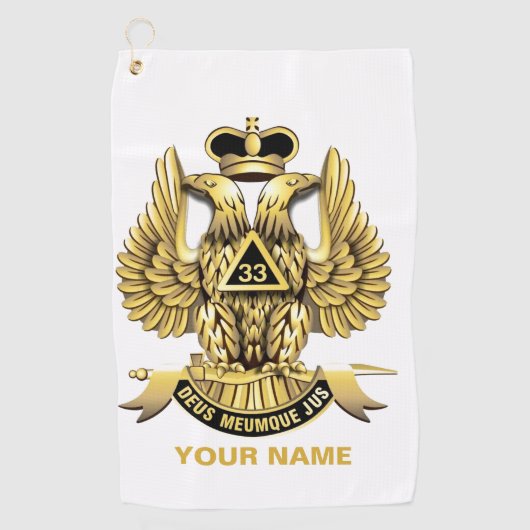 33度メイソンゴルフタオル ゴルフタオル (正面)