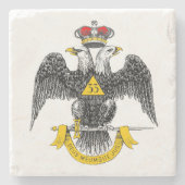 33度北部管轄スコットランド儀礼 ストーンコースター (正面)