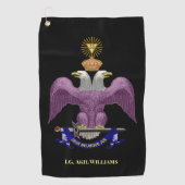 33度 ゴルフタオル (正面)