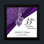 33日/6日/47アメジスト記念 ギフトボックス<br><div class="desc">33日/6日/47アメジストパープルの記念結婚記念デザインギフトボックス。このデザインは、誕生日や結婚年、勤続年数などの他のイベントや大事な行事に適している。または、単に単語を削除したり変更したりすることで、自宅やオフィスで日常的に使用するために機能させることができる。✔注意：必要なテンプレート領域のみを変更する😀必要もしに、文字を取り外し、好きな文字やフォントを新たに追加し始めることができる。📌更にカスタマイもしズが必要でクリックすクリック、「これ以上のカスタマイズ」または「デザインの編集ボタン」を使用して、デザインツールのサイズ変更、回転、文字色の変更、文字の追加などを行ってください。⭐この製品は100%カスタマイズ可能。グラフィックや文字は追加、削除、移動、サイズ変更、変更のまわりに、回転などすることができる… ⭐99%私の店のデザインはレイヤーで行われている。これにより、グラフィックと文字のサイズ変更と移動が簡単され、各のまわりに製品に完全にフィットするようになります。📌 (ご注文の前に必要なグラフィックのサイズ変更や移動を必ず行もしう)また、他のZazzle製品で「デザインの転送」ができ、Zazzleのアイテムのほとんどに合わせてデザインを調整できる。（ボタンがページの右側にある）このデザインは、プロフェッショナルプリント用の高解像度ベクトルおよび/またはデジタルグラフィックスで作成される。📌注意： (これはプリント。このページの横にある「このデザインについて離れ」に明記されていない限り、全てのプリントは「デザイン」である)は、画面や文字に表示されているとおりに「正確に」印刷される…そのため、正しい領域に収まるグラフィックや製品のサイズ変更や、スペルや表現の好みに合ったサイズ、色、フォントを確認する。"デザインのみもし"に関するご質問がある連絡か、必要な救済は✉ siggyscott@comcast.netまでお電話ください。または私のストアのリンクをご覧ください。 https://www.zazzle.com/store/designsbydonnasiggy （コピーアンドペースト）私は喜んで幸せになります。📌その他の質問（送料、返金、印刷、製品など）はZazzleまたはMaker連絡DIRECTLY⭐お願い⭐。私の店のサポートとストップを感謝する – DesignsbyDonnaSiggy.©ドナ・シーグリスト全著作権所有(🥇ドナ・シーグリストによるオリジナルアートデザイン) ⭐⭐⭐ ZAZZLEは100%の満足を約束する。絶対もしに好きじゃないザズルが取り戻す！⭐⭐⭐ 1-888-8ZAZZLE (1-888-892-9953)電話番号：月～金：午前9時～午後5時（午後12時～午後8時）</div>