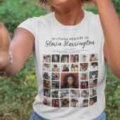 33枚の写真コラージュ追悼メモリアル Tシャツ