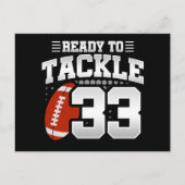 33歳のタックルフットボールパーティー 33歳の誕生日 ポストカード (正面)