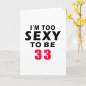 33歳のデザイン カード (黄色い花)