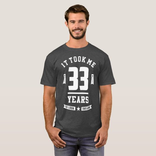 33歳誕生日 Tシャツ (正面フル)