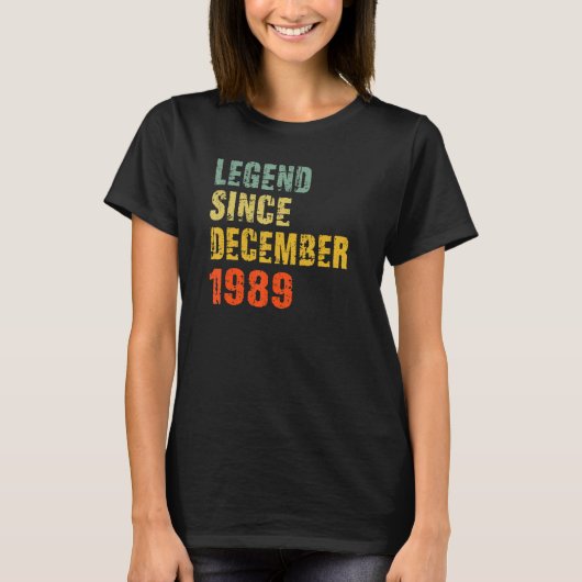 33歳33誕生日伝説12月1日から Tシャツ (正面)