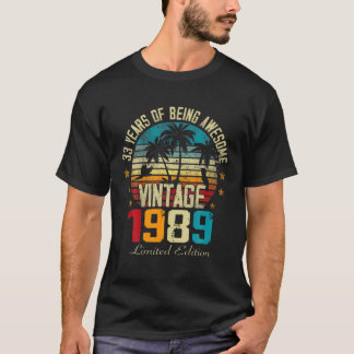 33歳、1989年、33素晴らし回のヴィンテージ Tシャツ