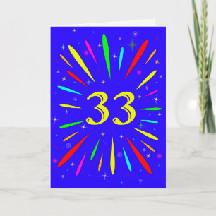 33番目の誕生日爆発カード カード