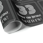 33番目の誕生日:インスパイアアールデコの検索「33インチ(名前あり)」 ラッピングペーパー (ロールコーナー)