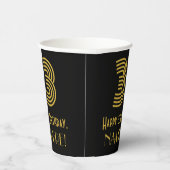 33番目の誕生日:インスパイアアールデコ検索「33」 & Name 紙コップ (右)