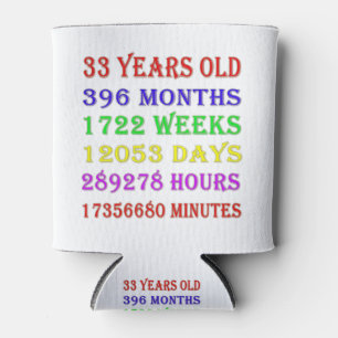 33番目の誕生日 缶クーラー