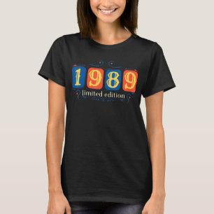 33誕生日レディースメンズ33年1989ギフト17 Tシャツ