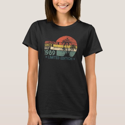 33誕生日素晴らし1989年7月以降 Tシャツ (正面)