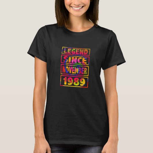 33誕生日絞り染め装飾伝説Nove以来 Tシャツ (正面)