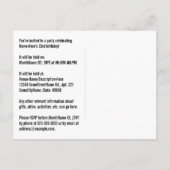 33誕生日-おもしろい花火, Rainbow Look "33" ポストカード (裏面)