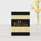 33誕生日 カード (黄色い花)