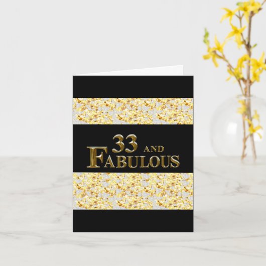 33誕生日 カード (黄色い花)