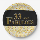 33誕生日 ペーパープレート (正面)