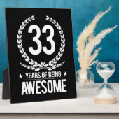 33誕生日(33歳素晴らし) フォトプラーク (側面)