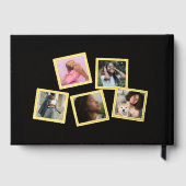 330歳の誕生日の写真ブラック・金ゴールド・ゲストブック ゲストブック (裏面)