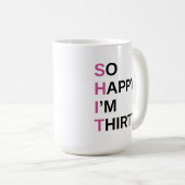 330歳の誕生日プレゼントをプレゼント コーヒーマグカップ (正面右)