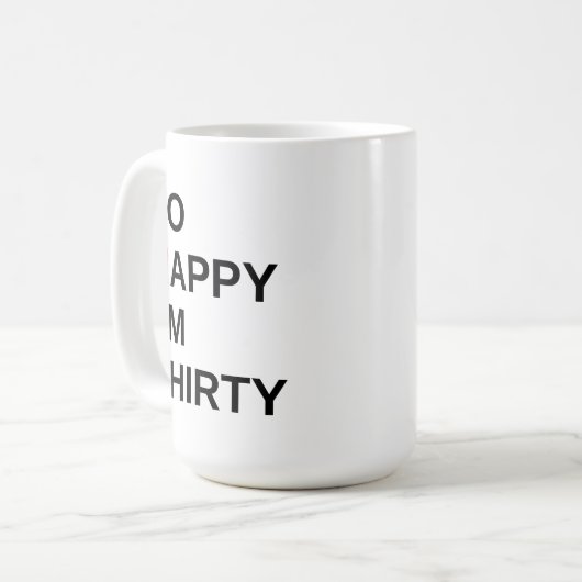 330歳の誕生日プレゼントをプレゼント コーヒーマグカップ (正面左)