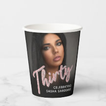 330th誕生日フォトスクリプトグリッターピンク