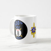 330th RRC - Det 8 Pleiku - ASAベトナムの退役軍人 コーヒーマグカップ (正面左)