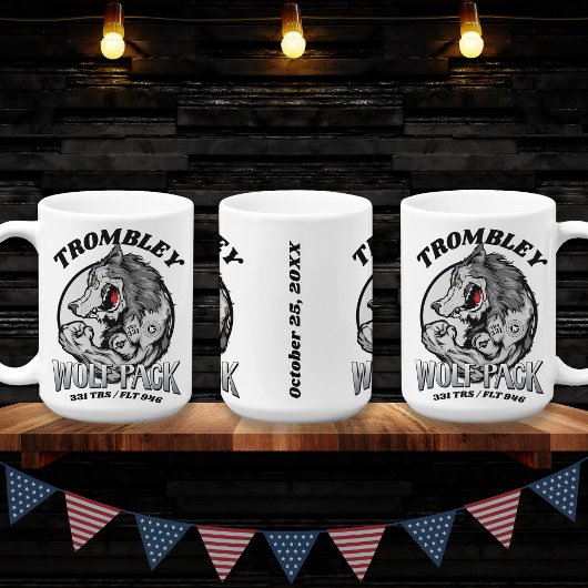 331ウルフパック空軍BMT卒業ギフトカスタムギフト コーヒーマグカップ