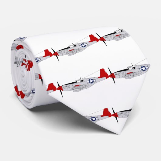 332nd Fighter Group - Red Tails - Tuskegee Airmen ネクタイ (ロール)