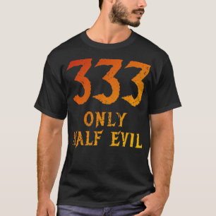 333おもしろいのみ半分の悪パンデザインロ動揺して Tシャツ