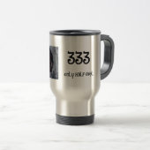 333の半分の悪だけ トラベルマグ (正面右)