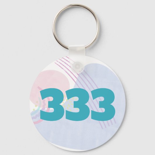 333エンジェル番号指導支援表示 キーホルダー (裏面)