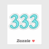 333 Angel Number Spiritual Awareness シール (シート)