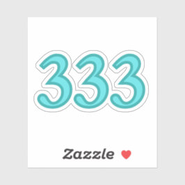 333 Angel Number Spiritual Awareness シール