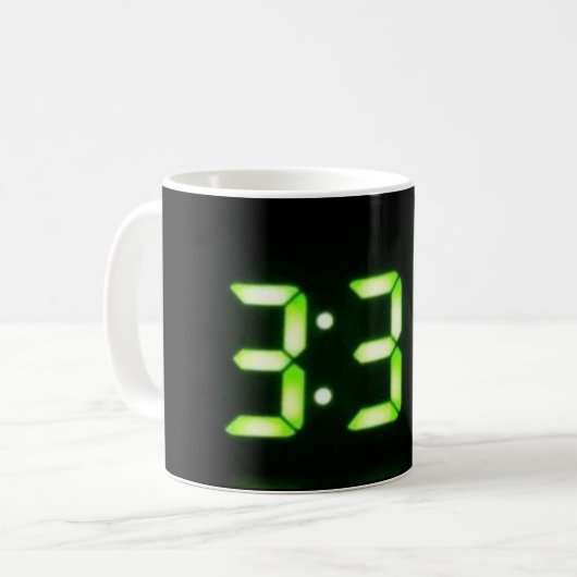 333 Clock Display Coffee Mug コーヒーマグカップ (正面左)