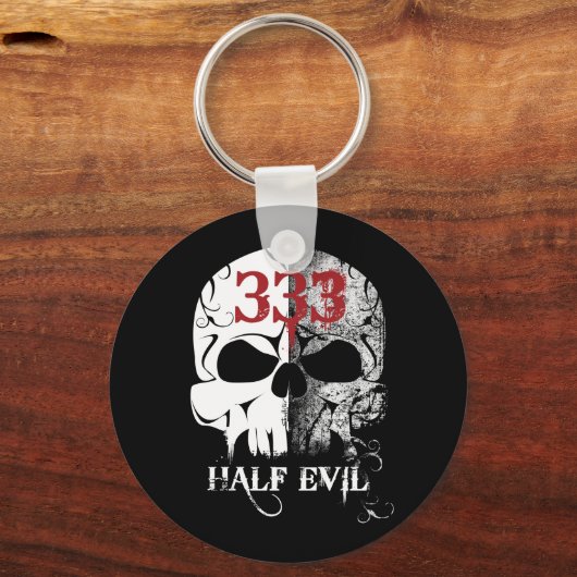 333 Half Evil Keychain キーホルダー (正面)