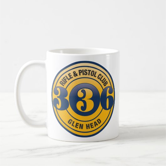336色のロゴのマグ コーヒーマグカップ (左)