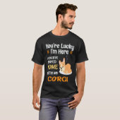 33 あなたはラッキーコーギー Tシャツ (正面フル)