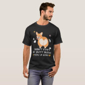 33 おならじゃないよ コーギーのお尻がキスしたの Tシャツ (正面フル)