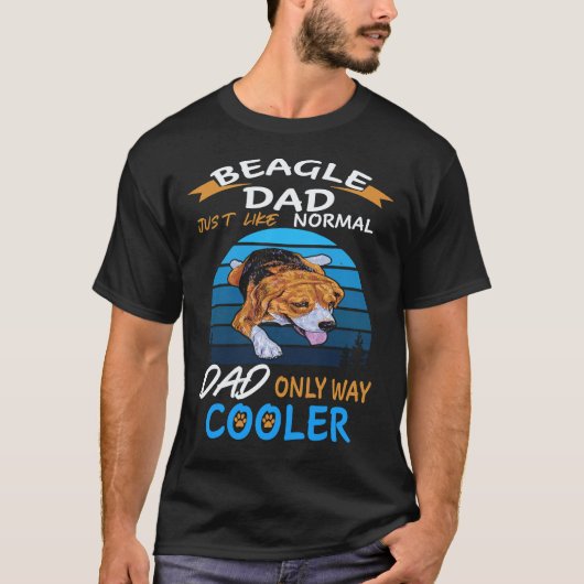 33 お父さん - ビーグルお父さん クーラー ビーグル Tシャツ (正面)