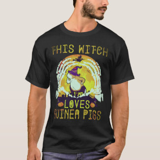 33 この魔女はモルモットが大好き ハロウィン Tシャツ