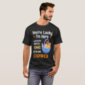 33 コーギーと家にいてもよかった Tシャツ (正面フル)