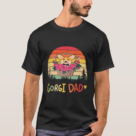 33 コーギー・ダッド・コーギー Tシャツ (正面)