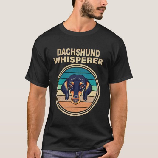 33 ダックスフントのささやき ヴィンテージ Tシャツ (正面)