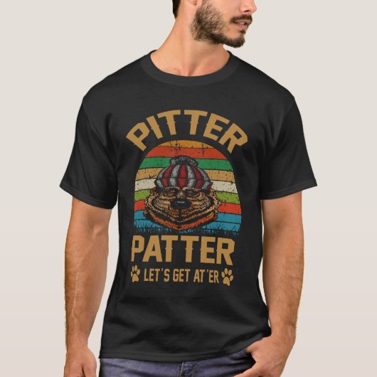 33 ピタパタ始めよう ジャーマンシェパード Tシャツ (正面)