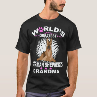 33 世界最高のジャーマンシェパードの祖母 ドイツ Tシャツ